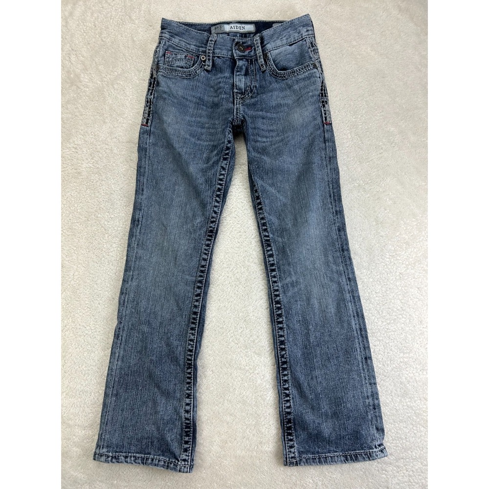 BKE Aiden Bootcut Jeans Mens 24S Blue Denim Low Rise Stretch Outdoor Comfort